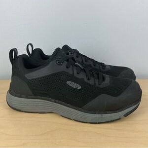 Keen Utility Men’s Size 9.0 D Sparta II Black Alloy Toe Work Safety Shoes EH